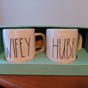 Rae Dunn Hubby Wifey mugs